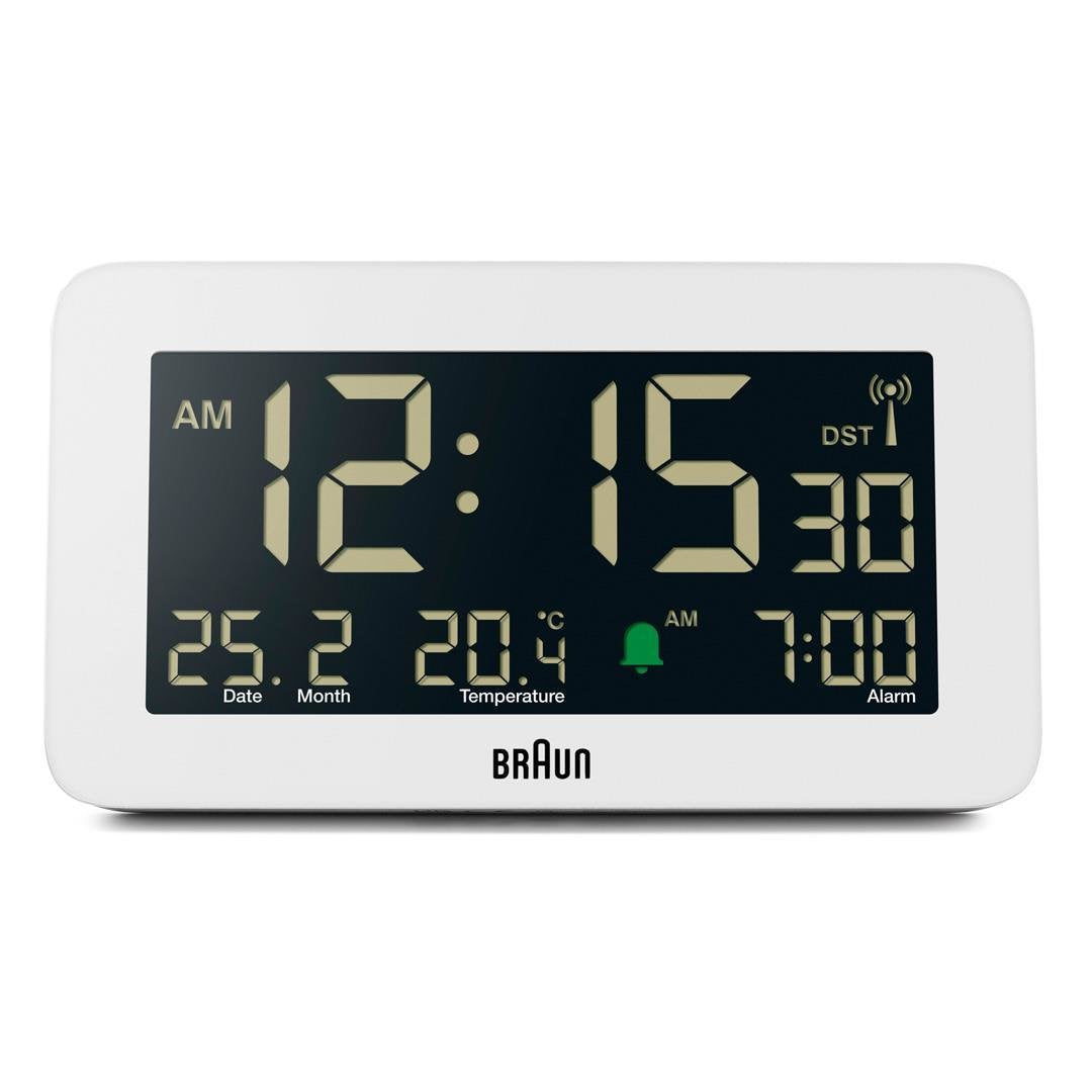 Braun Bc10 Dcf-W Radio Alarm Clock White