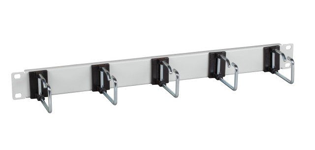 Efb 19" 1he Cablefhrungspanel, 5 X Stahlbgel 110 Mm, Frontblende Ral7035