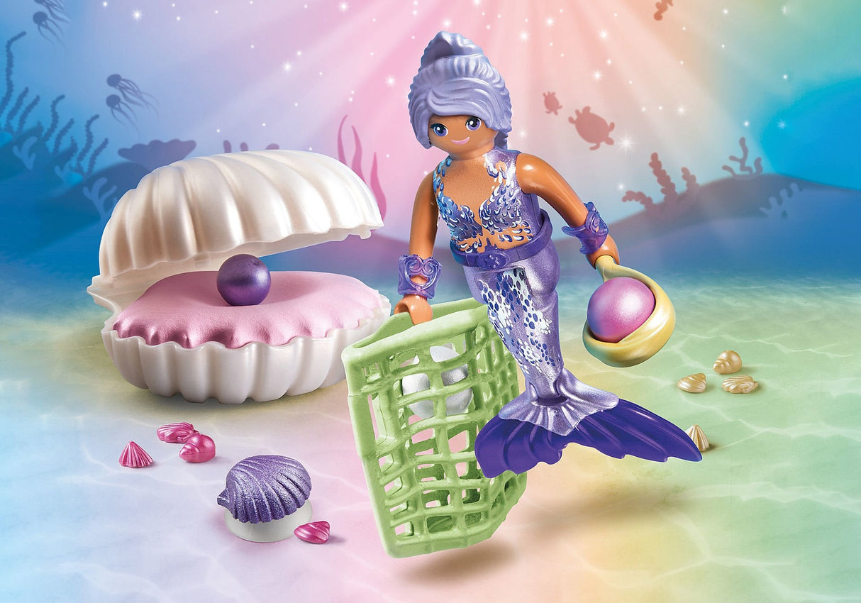 Playmobil 71502 Princesa Sirena Mágica Con Concha De Perla
