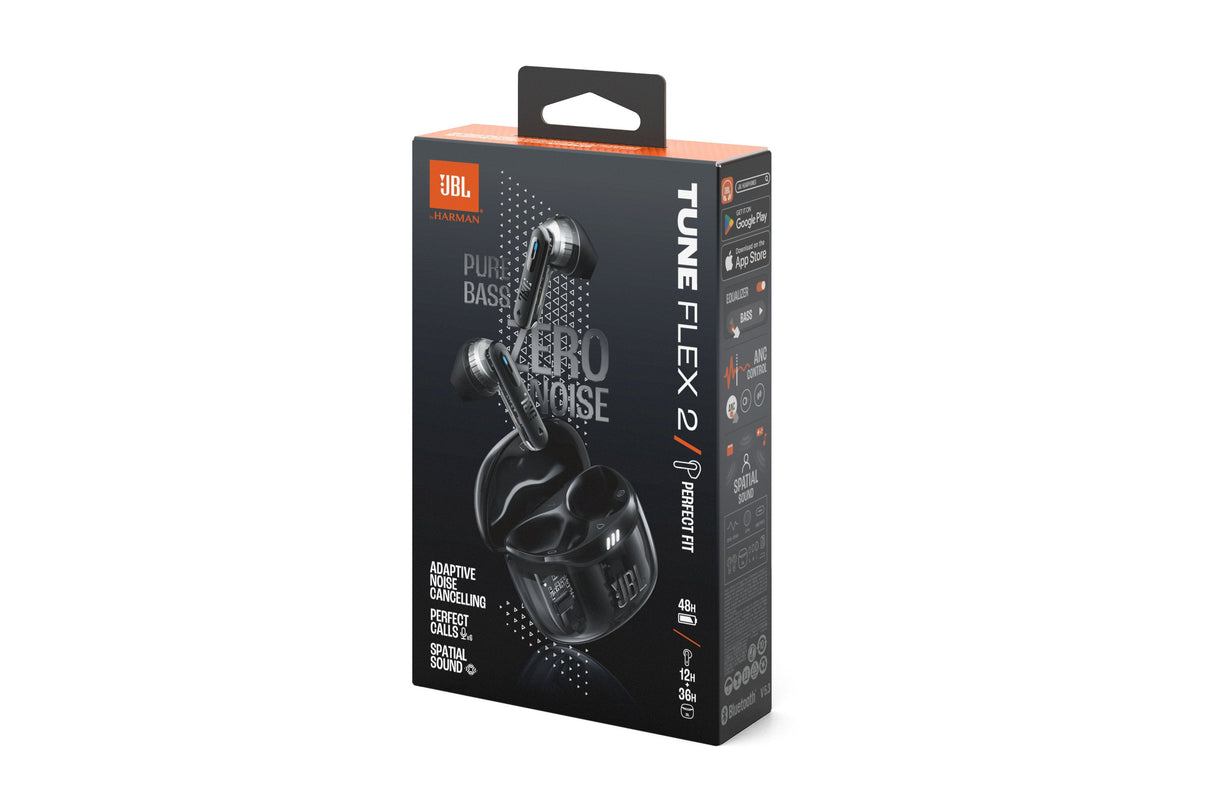 Jbl Tune Flex 2 Ghost Edition Tws Bluetooth Wireless In-Ear Earphone Ghost Black Eu