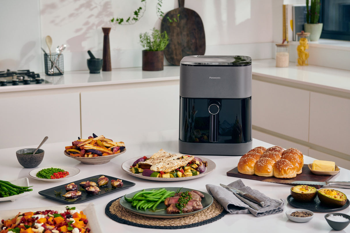 EAN 5025232965830 - Panasonic NF-CC500SXE freidora Sencillo 5 L Independiente 1450 W Freidora de aire caliente Gris imagen 29