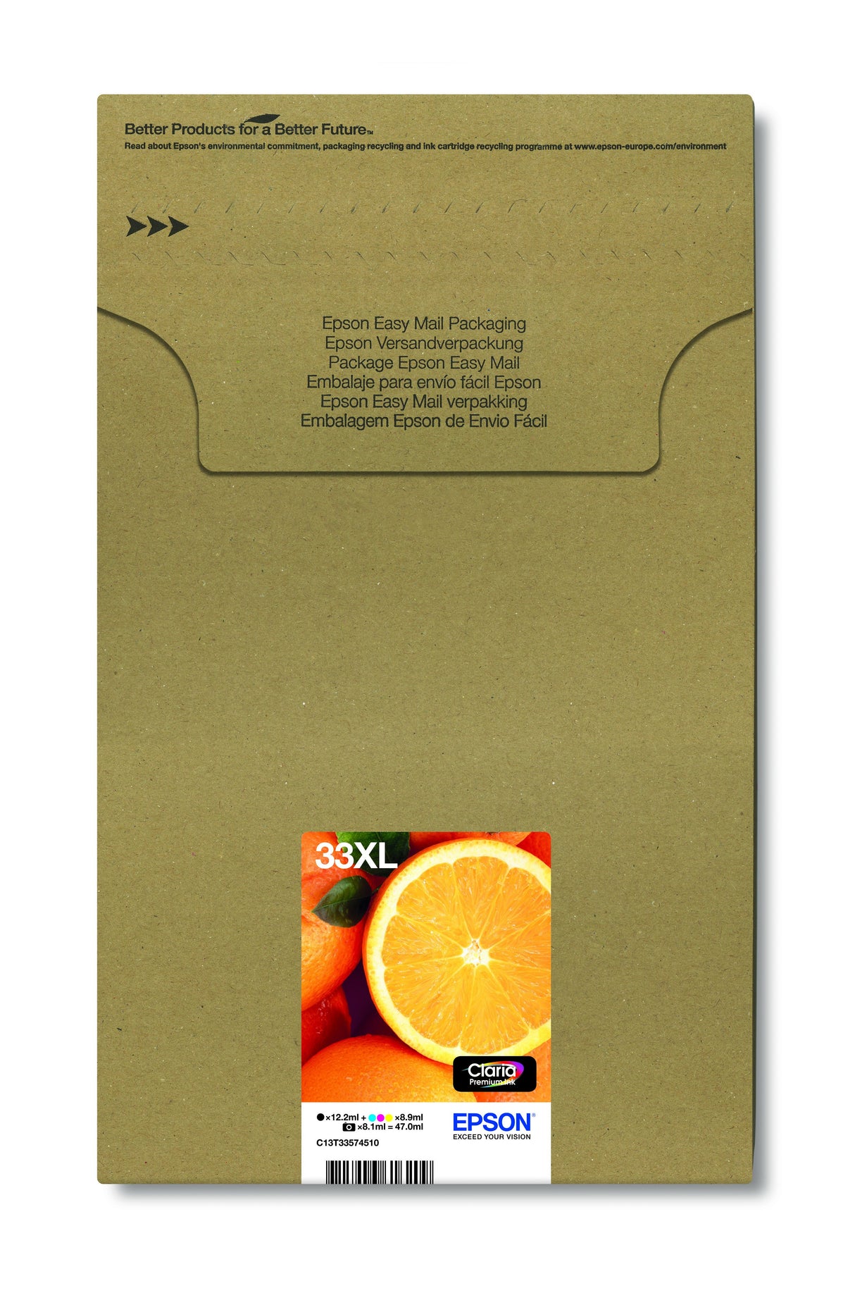 EAN 8715946616209 - Epson Oranges C13T33574510 cartucho de tinta 1 pieza(s) Original High (L) Yield Negro, Foto negro, Cian, imagen 2