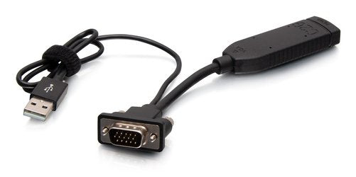 C2g Vga To Hdmi Dongle Adapter Converter Adaptador De Vídeo Hdmi Usb A Hd-15 (Vga) Macho Negro