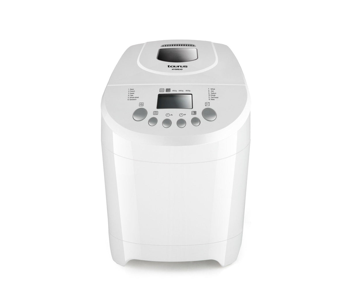 Panificadora Taurus My Bread 480w 600w 12 Programas 2 Tipos De Peso 3 Niveles De Tostado Programable Hasta 13 Horas Apta Todo Tipo Harina