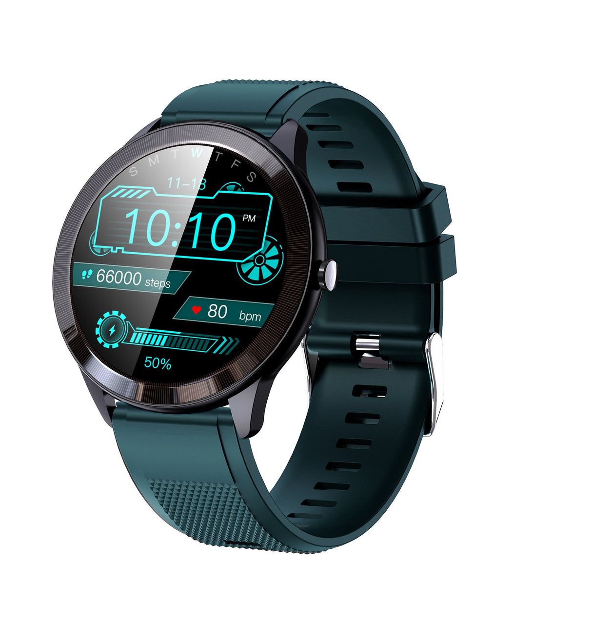 Smartwatch Leotec 1,28" Multisport Wave Verde Pantalla Redonda