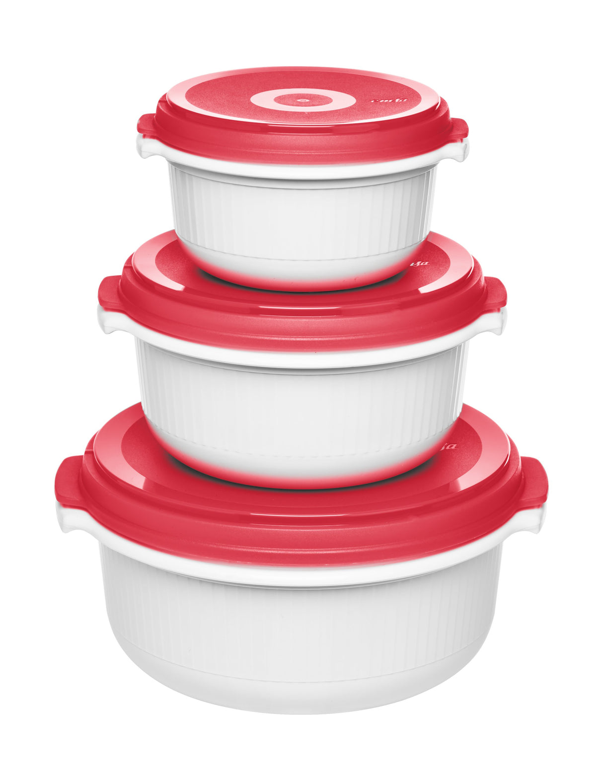 EAN 4009049461243 - EMSA 518999 recipiente de almacenar comida Rojo, Blanco 3 pieza(s) imagen 1