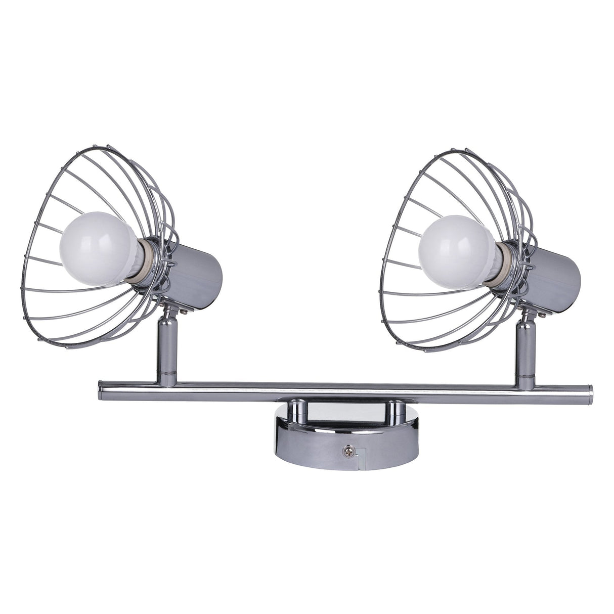 Activejet Gizel Tira De Luz De Pared De Techo Doble Cromo E14 Lámpara De Pared Para Sala De Estar