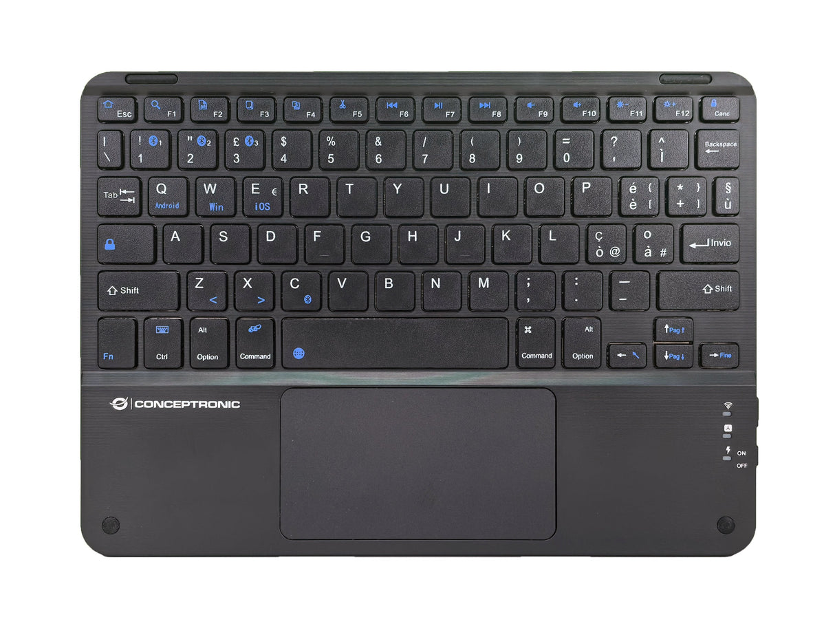 Conceptronic Wireless Teclado, Layout Italien. 10" Negro