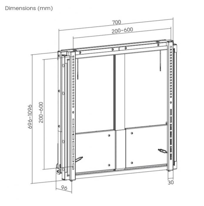 EAN 4015867237656 - Equip 650345 soporte para TV 2,18 m (86") Negro imagen 11