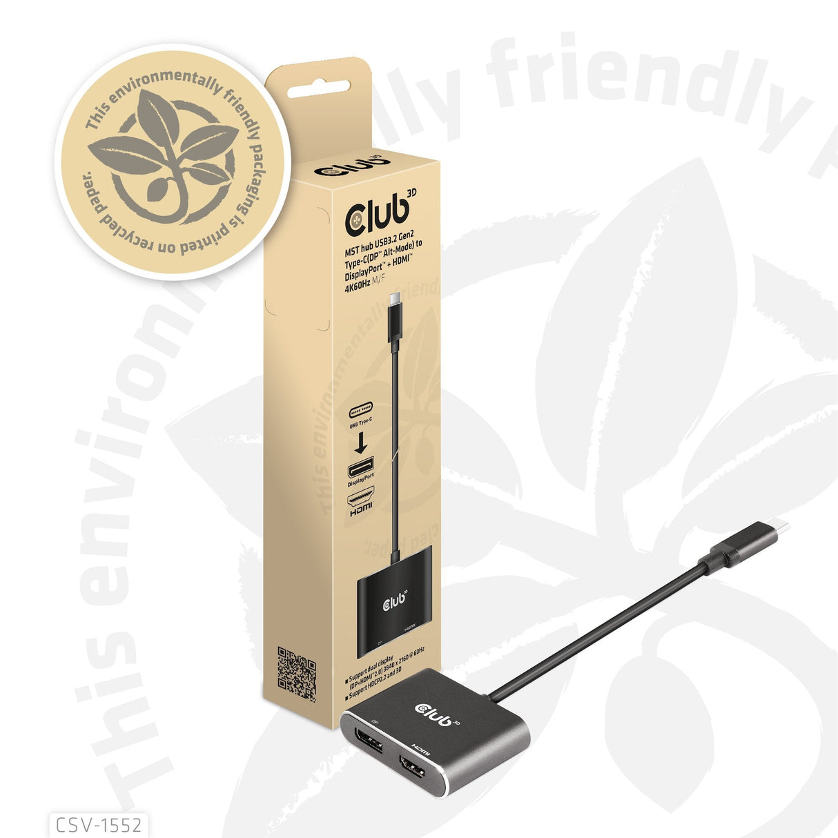 EAN 8719214471965 - CLUB3D CSV-1552 Adaptador gráfico USB Negro imagen 5