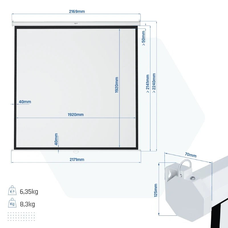 Iggual Pantalla Mural 200x200 Cm