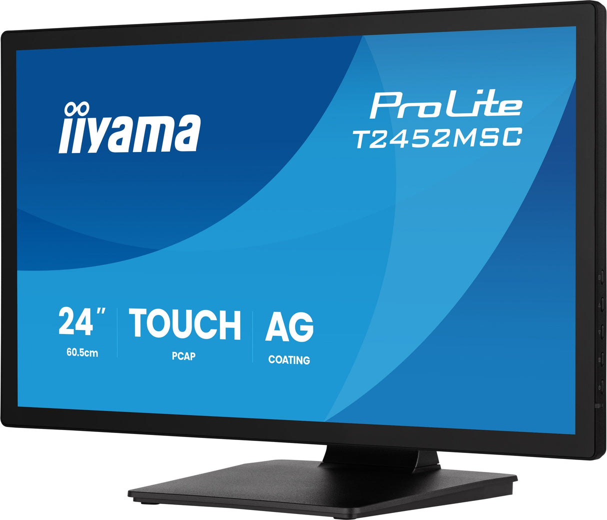 Iiyama Prolite T2452msc-B2ag (60.5 Cm (24 Zoll), Negro (Matt), Fhd, Ips, Touchscreen, Hdmi, Dp, Entspiegelung, 120hz Panel) T2452msc-B2ag