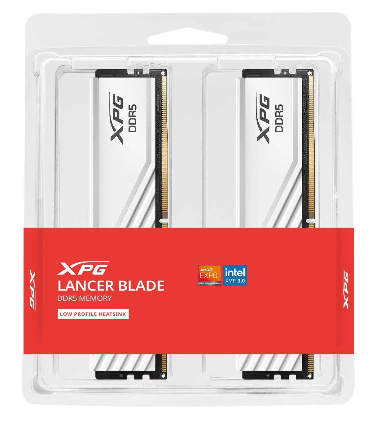 Memoria Adata 16 Gb Ddr5-5600 2x 8 Gb Kit Dual, Ram Blanca, Ax5u5600c468g-Dtlabwh, Xpg Lancer Blade, Intel Xmp, Amd Expo Ax5u5600c468g-Dtlabwh