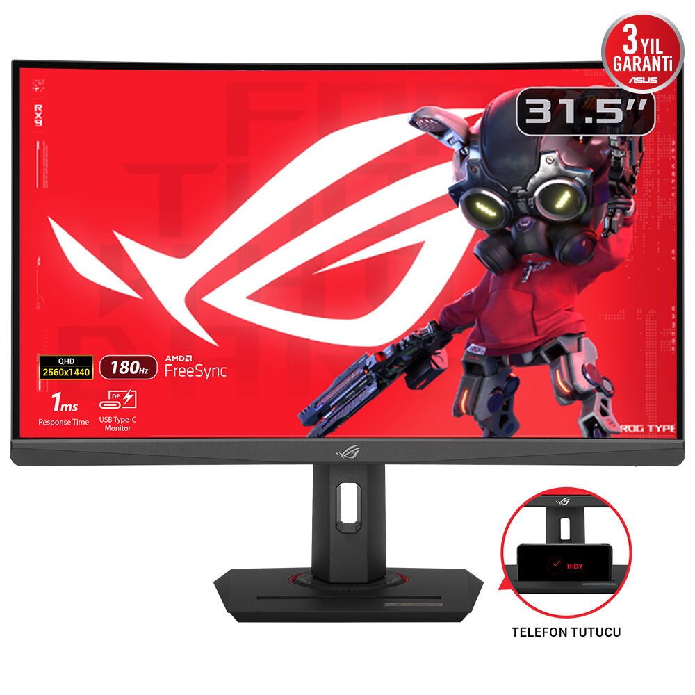 EAN 4711387497159 - ASUS ROG Strix XG32WCS pantalla para PC 80 cm (31.5") 2560 x 1440 Pixeles Quad HD LED Negro imagen 2
