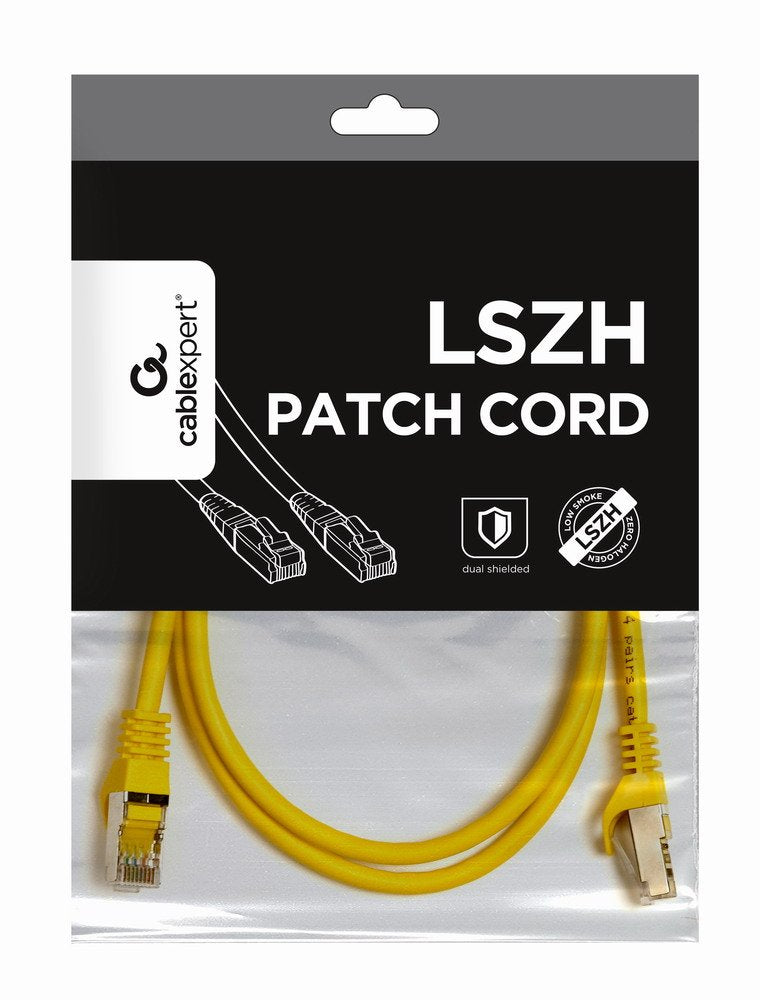 EAN 8716309098649 - Gembird PP6A-LSZHCU-Y-1M cable de red Amarillo Cat6 S/FTP (S-STP) imagen 2