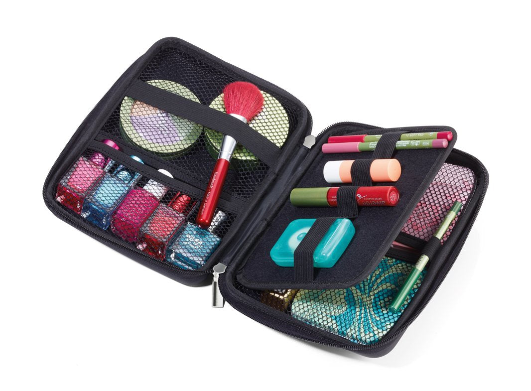 EAN 4024023036842 - TROIKA CBO11/BK estuche de maquillaje y de manicura Negro Cuero, Terciopelo imagen 3