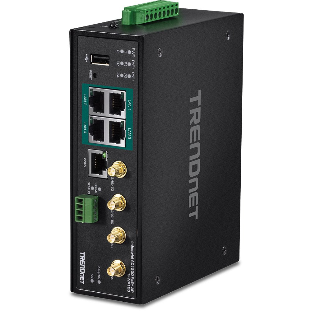 EAN 0710931161632 - Trendnet TI-WP100 router inalámbrico Gigabit Ethernet Doble banda (2,4 GHz / 5 GHz) Negro imagen 3
