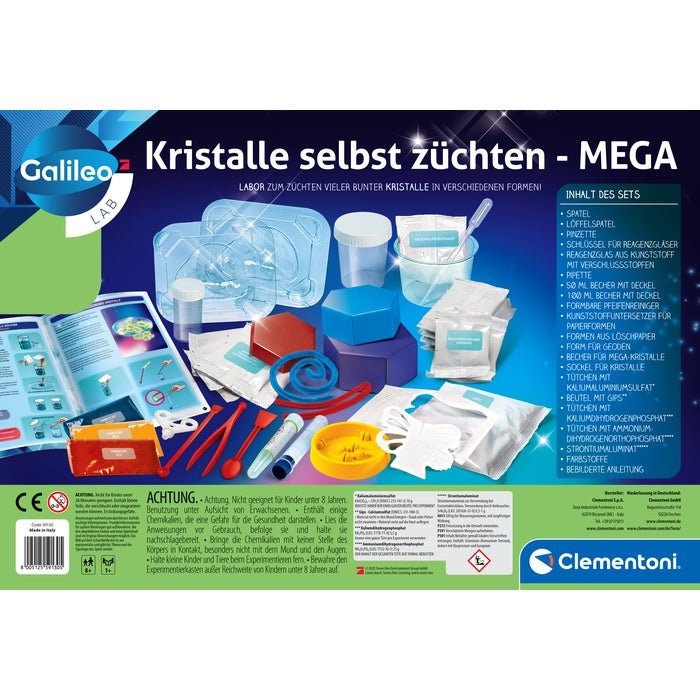 Cristales Clementoni Crece Tú Mismo Mega, Kit De Experimentos 59130