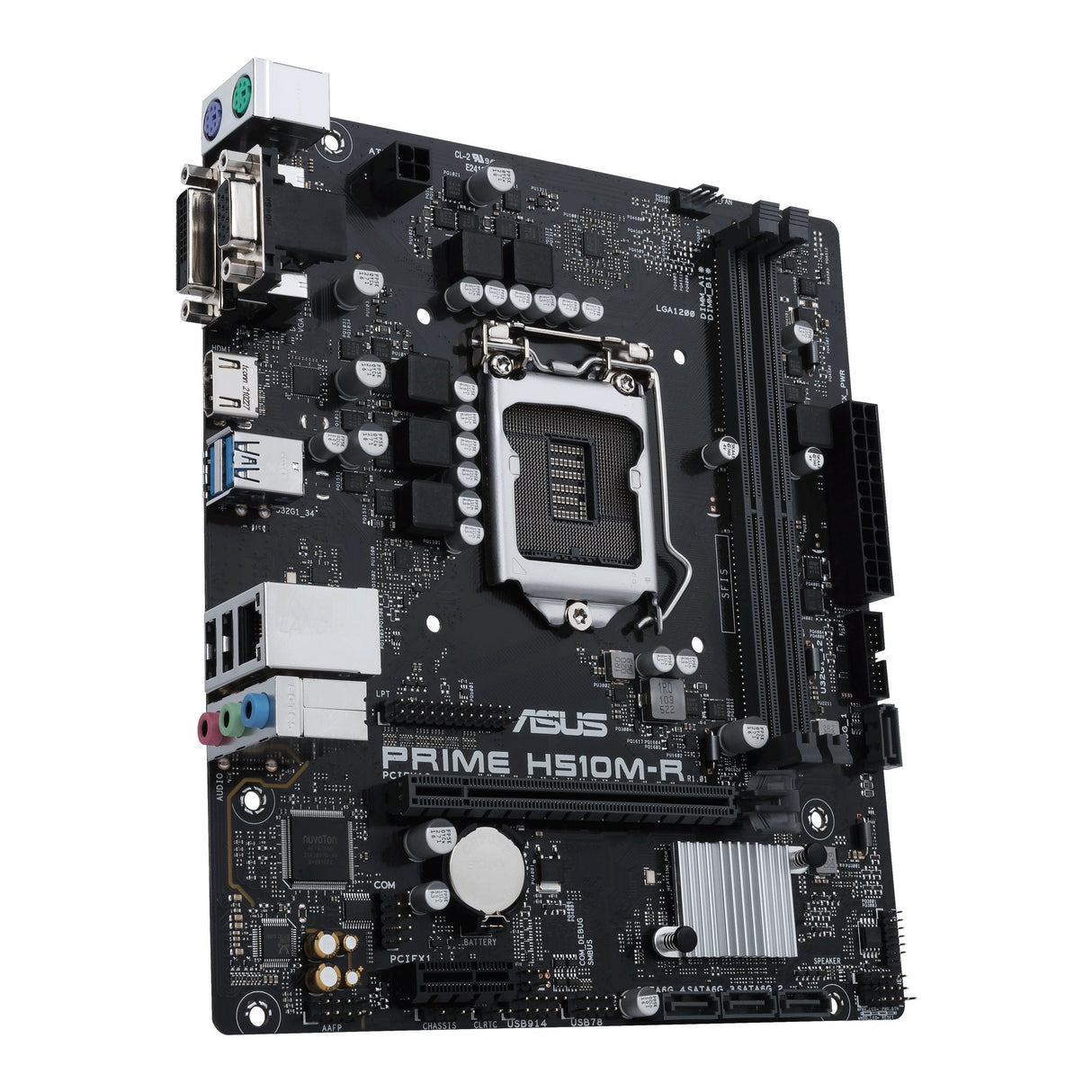 Placa Base Asus Lga1200 Prime H510m-R No M2, Matx 2xddr4 2933 4xsata3 Usb3.2