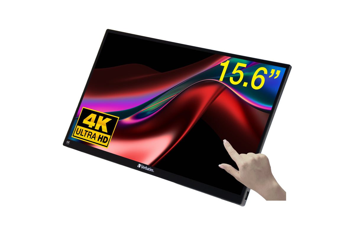 EAN 0023942322115 - Verbatim 32238 pantalla para PC 39,6 cm (15.6") 3840 x 2160 Pixeles 4K Ultra HD LCD Pantalla táctil Negro imagen 1