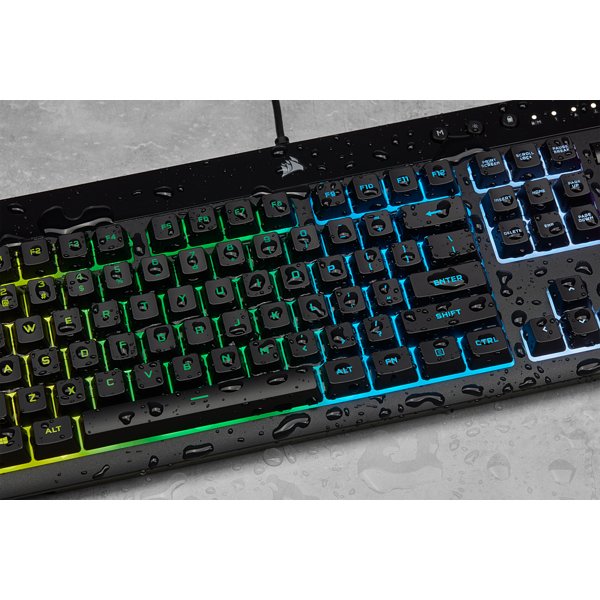 Teclado Corsair Usb K55 Rgb Pro Gaming Reposamuñeca Extraible