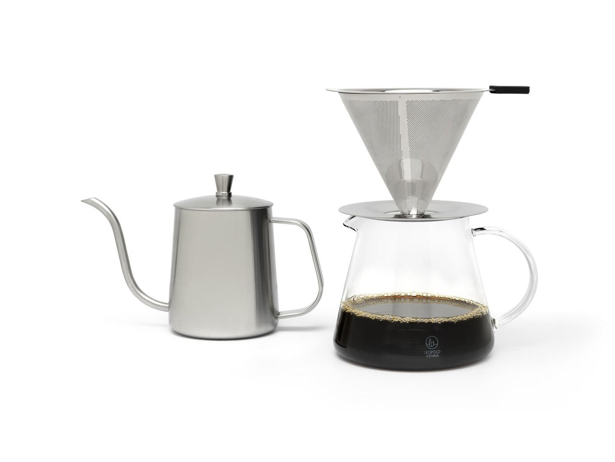 EAN 8711871866689 - Leopold Vienna LV113012 cafetera manual Cafetera de cápsulas 0,5 L Plata, Transparente imagen 1
