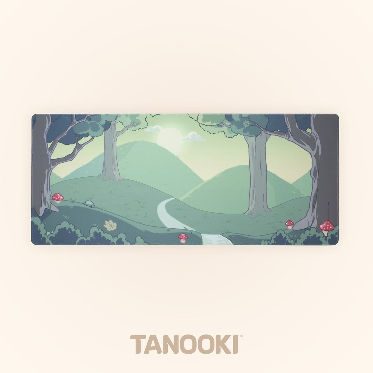 EAN 8436563094569 - TANOOKI TNK4002 alfombrilla para ratón Alfombrilla de ratón para juegos Crema de color, Verde, Pino imagen 1
