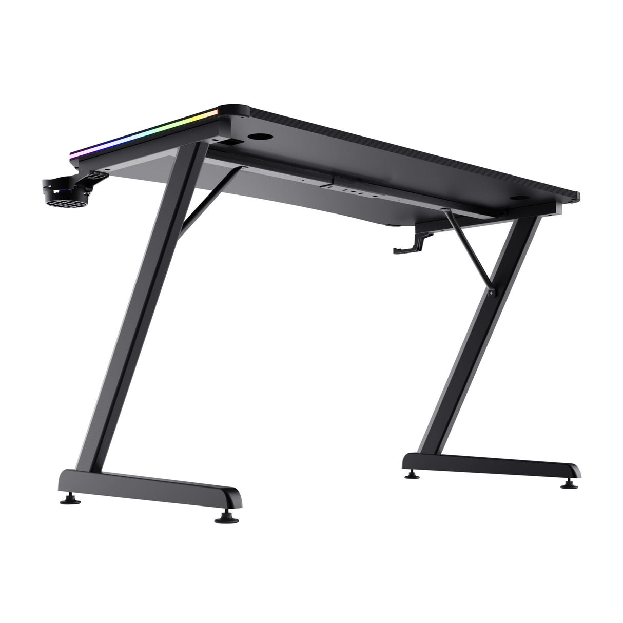 Mesa Gaming Gxt 709 Luminus Rgb Negro Trust Máximo 150kg/ 120 X 60 X 74cm/ Control De Iluminación