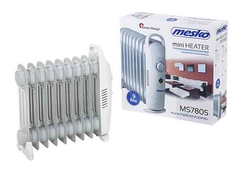 EAN 5908256834279 - Mesko Home MS7805 Interior Blanco 1000 W Radiador de aceite eléctrico imagen 6