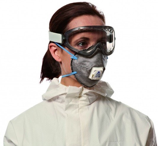 3m Pack De 2 Mascarillas Para Particulas Ffp2 - Desechable - Con Valvula - Para Niveles Medios De Particulas - Color