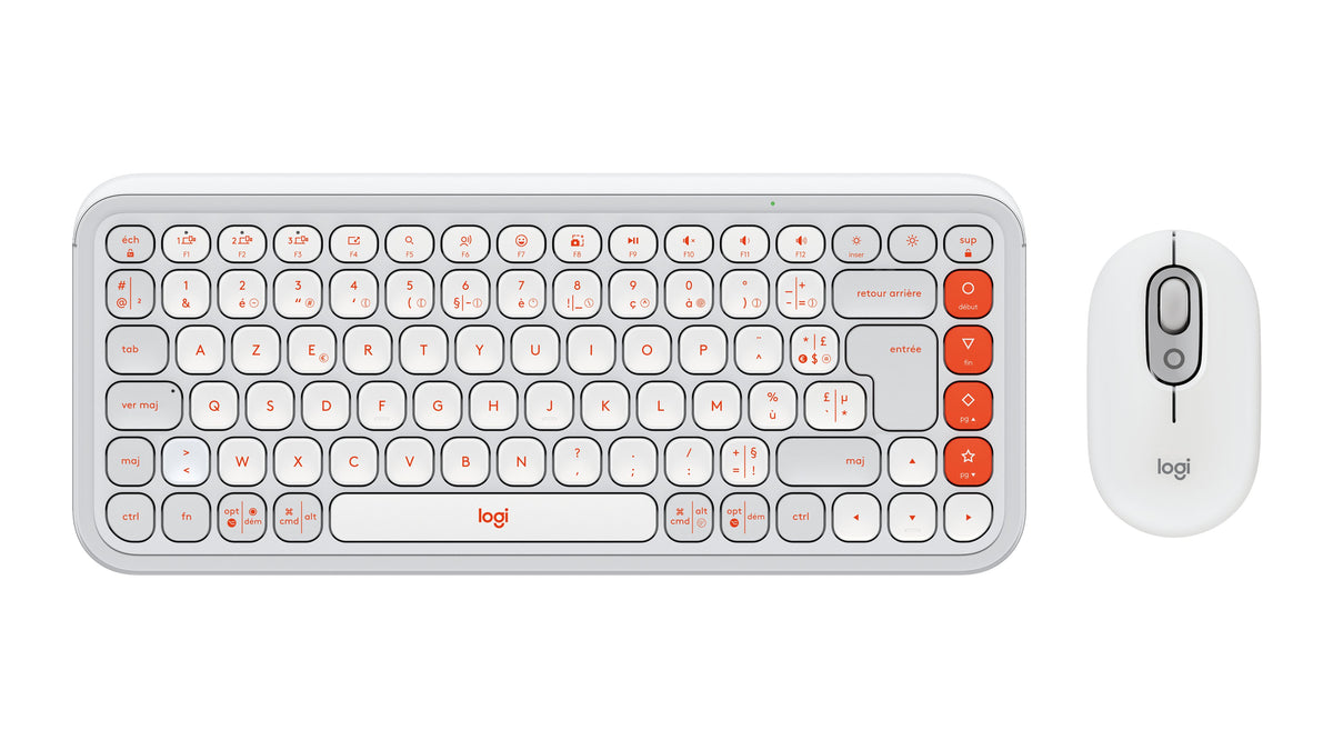EAN 5099206127753 - Logitech Pop Icon Combo teclado Ratón incluido Universal Bluetooth AZERTY Francés Blanco imagen 1