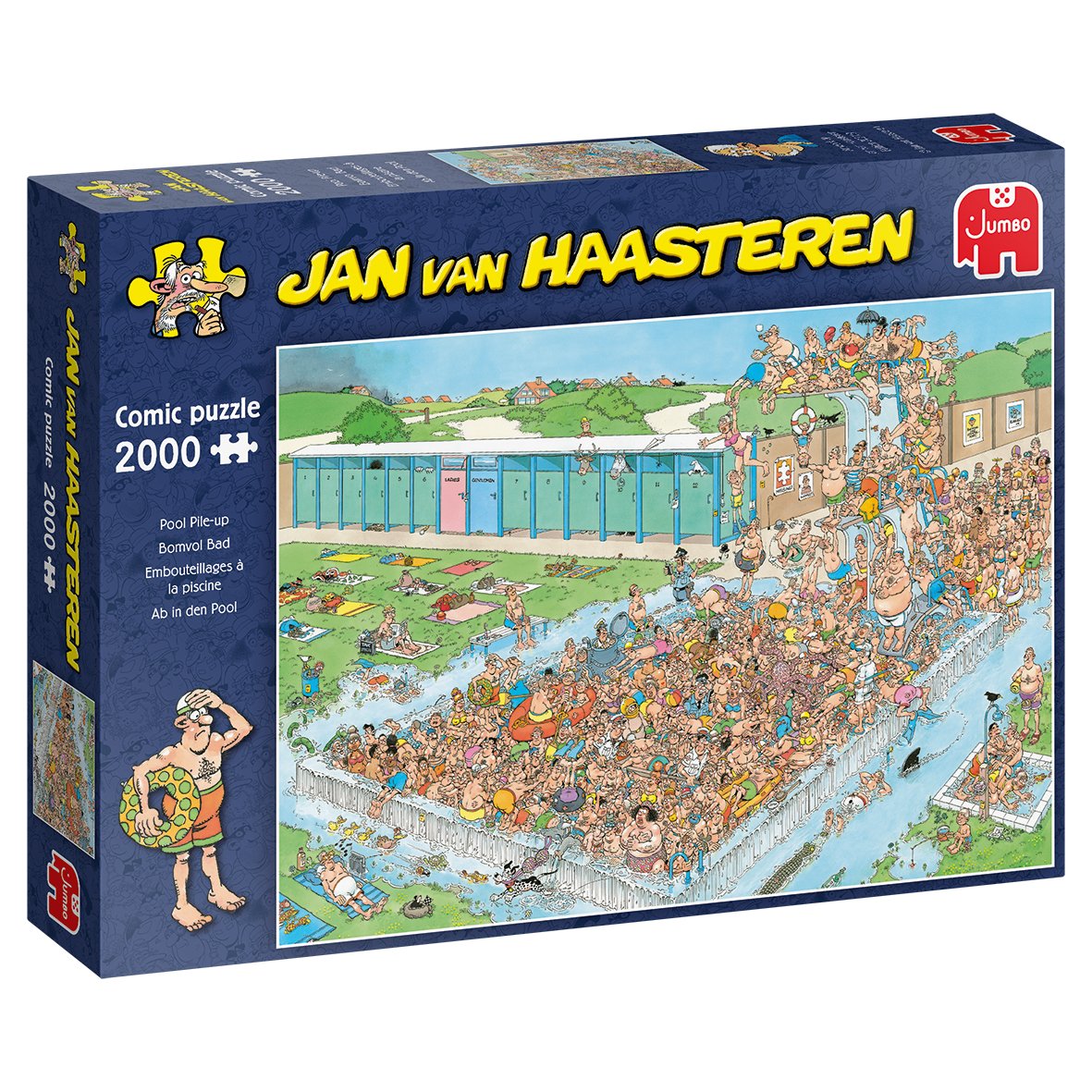 Jumbo Jan Van Haasteren Ab In Den Pool Pool Pile-Up Pileup 2000 Teile Puzzle (20040)