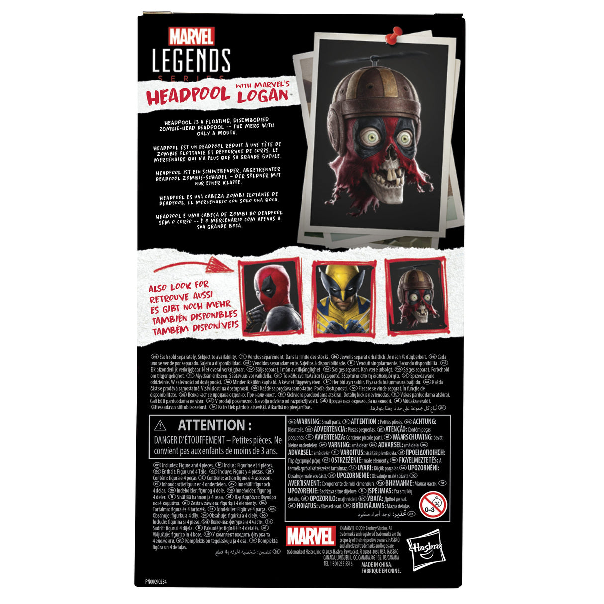 EAN 5010996283771 - Marvel Legends Series Headpool & ’s Logan imagen 8