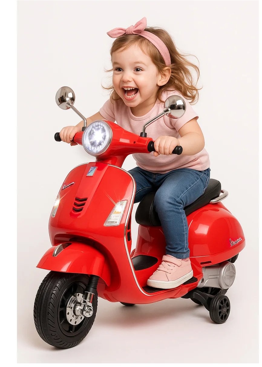 Jamara Ride-On Vespa Gts 125 Rojoli-Power 12.6