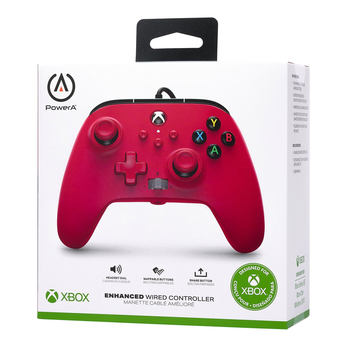 Powera Xbox Series Pad Przewodowy Enhanced Artisan Red