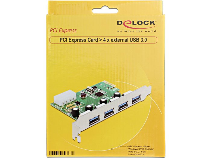 Delock 89363 Tarjeta Pci Express -> 4 X Usb 3.0