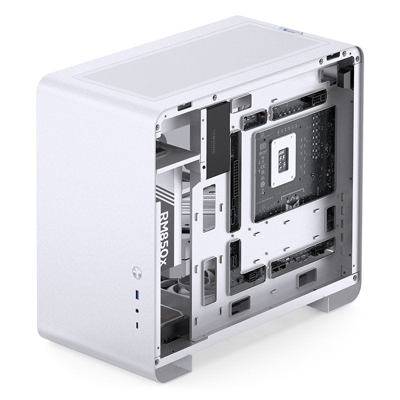 Jonsbo U4 Mini Micro-Atx-Carcasa, Tempered Glass - Blanco