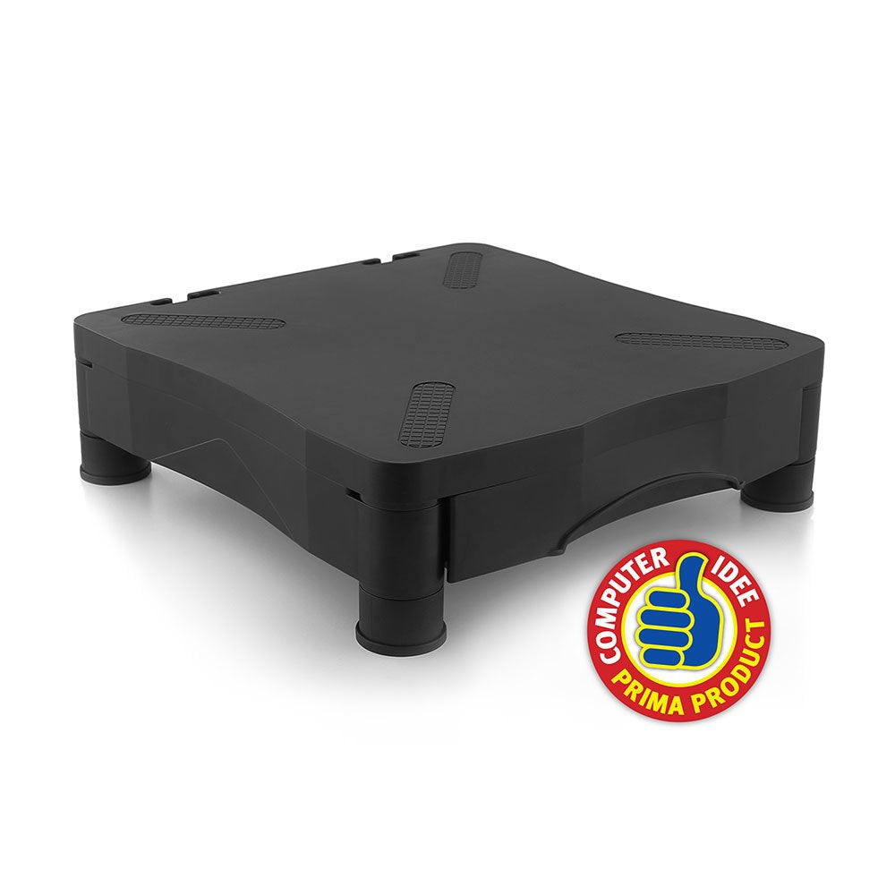 Elevador Soporte Monitor Ewent Ew1280 Con Cajon Negro Regulable En Altura