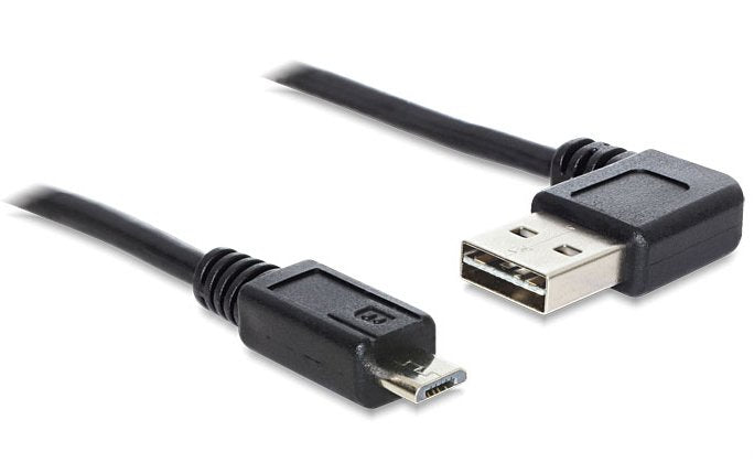 Delock 83382 Cable Easy-Usb 2.0 Tipo-A Macho, Sesgado Hacia La Izquierda Y Hacia La Derecha > Usb 2.0 Tipo Micro-B Macho 1 M