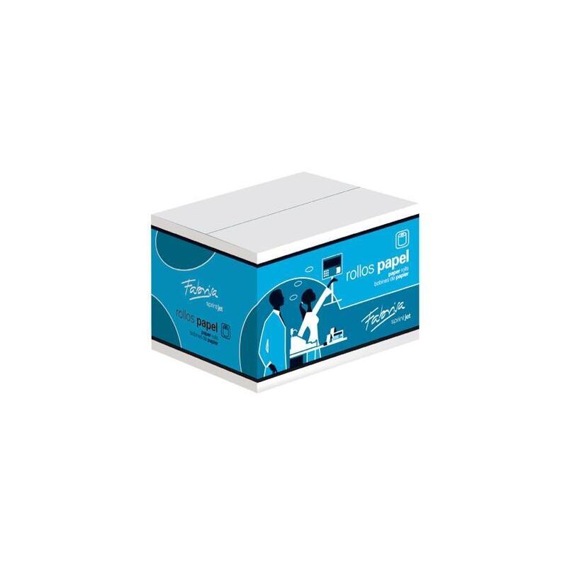 Fabrisa Rollo Electra - Papel Offset De Alta Blancura - 60gr./M2 - 57mmx65mm - Mandril 12mm - 10ud. -