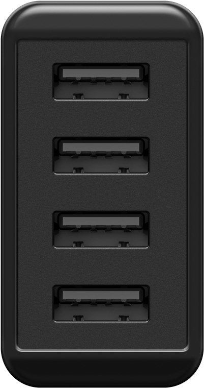 Goobay Cargador Pared Usb A 4 Tomas Negro Usb 3a, 30w