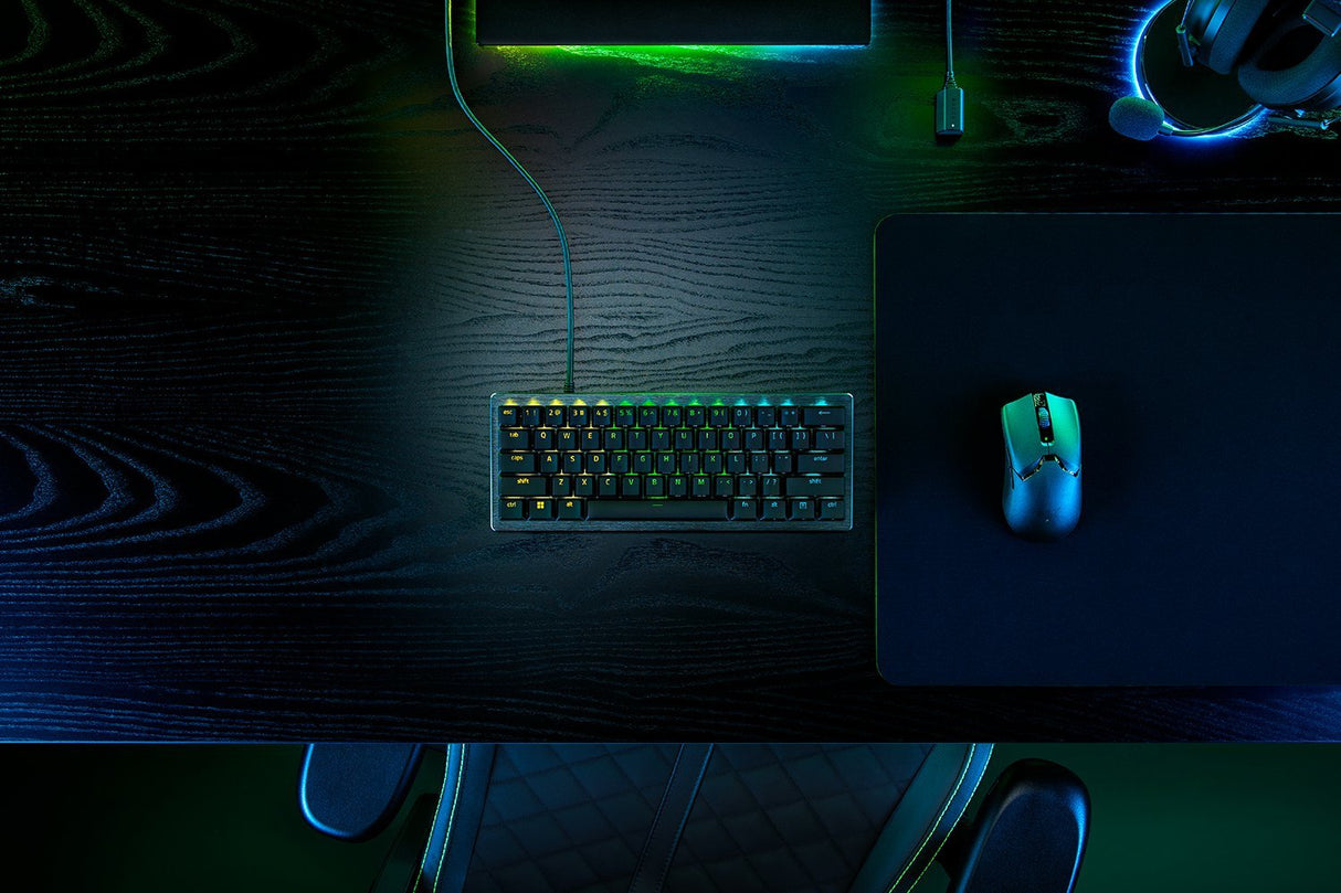 Razer Teclado Jeu Huntsman V3 Pro Mini - Azerty Switches Optiques Analogiques -