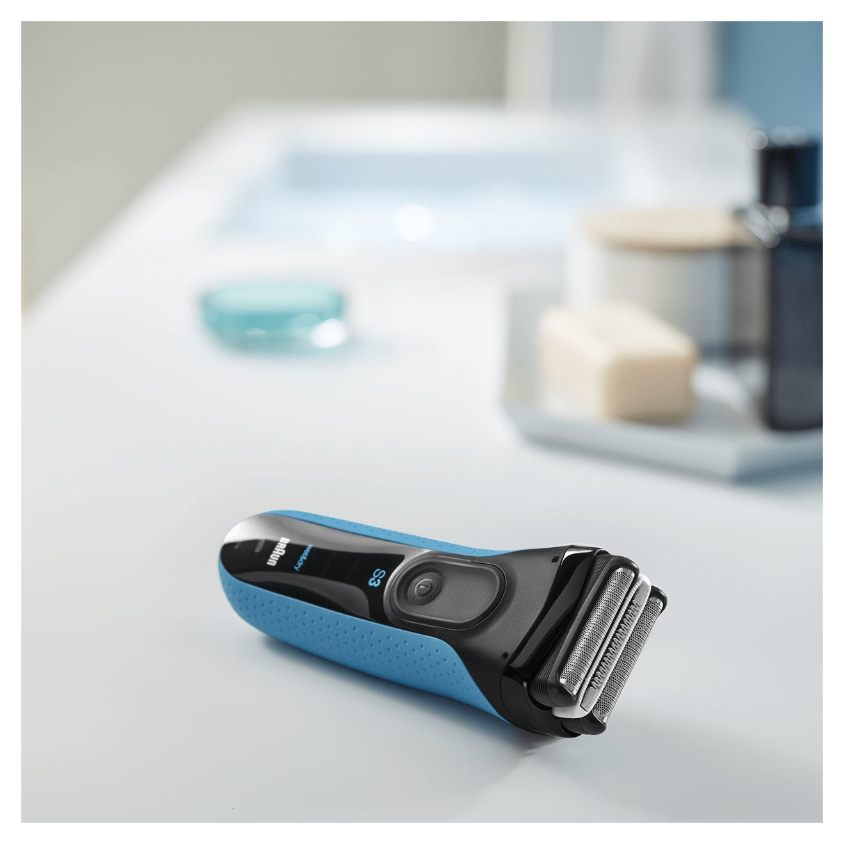 EAN 4210201113010 - Braun Series 3 3040s Máquina de afeitar de láminas Recortadora Negro, Azul imagen 3
