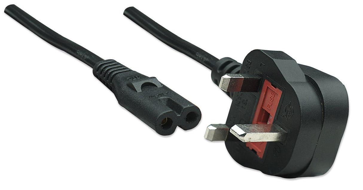 EAN 0766623322843 - Manhattan 322843 cable de transmisión Negro 1,8 m Enchufe tipo G C7 acoplador imagen 3