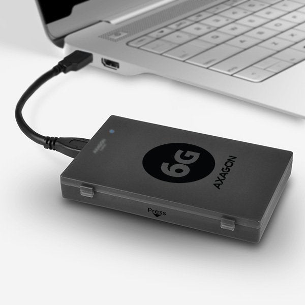 EAN 8595247903075 - Axagon ADSA-1S6 caja para disco duro externo Carcasa de disco duro/SSD Negro 2.5" imagen 4