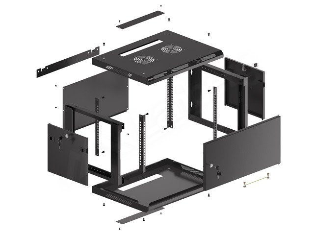 EAN 5901969430073 - Lanberg WF01-6406-00B armario rack 6U Bastidor de pared Negro imagen 8