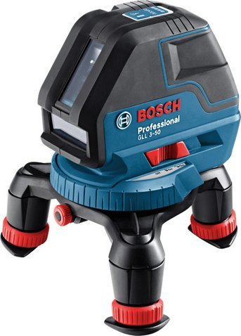 Láser De Líneas Bosch Professional Gll 3-50 Professional, Láser De Líneas Cruzadas Azul/Negro, L-Boxx 136, Líneas Láser Rojas 601063802