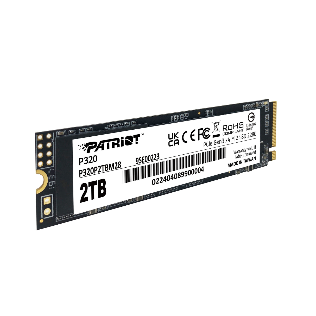 EAN 4711378427639 - Patriot Memory P320 2 TB M.2 PCI Express 3.0 NVMe imagen 3