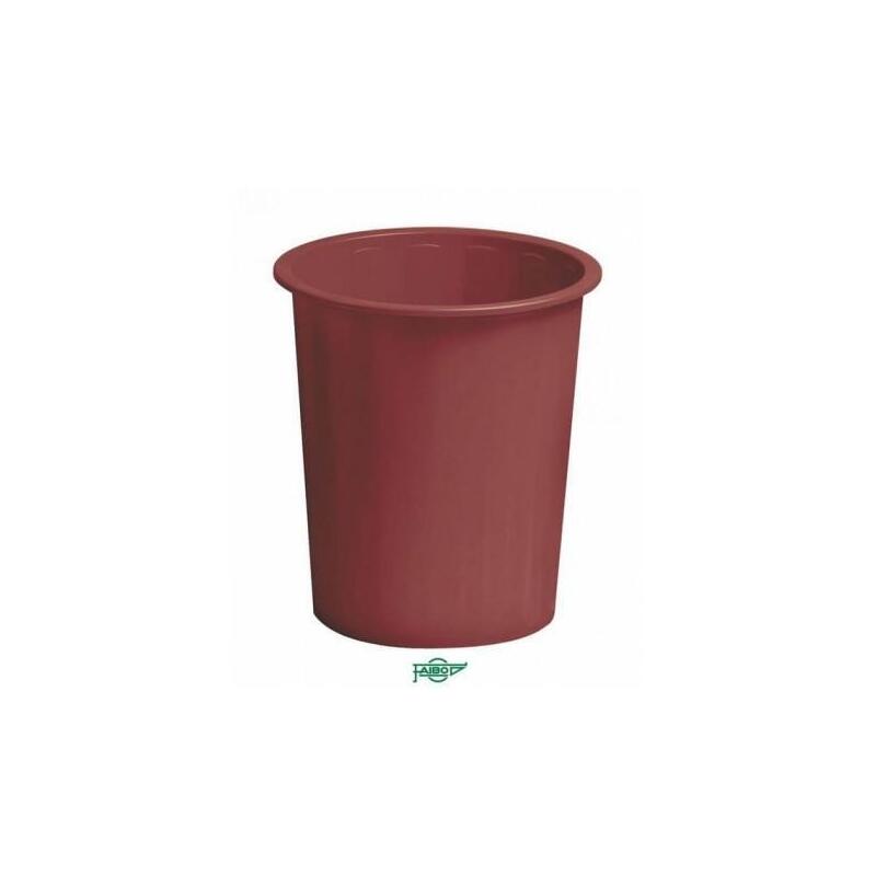 Faibo Papelera De Plástico En Polipropileno 310x280 Mm Cerrada 14 L Serie 305 Burdeos