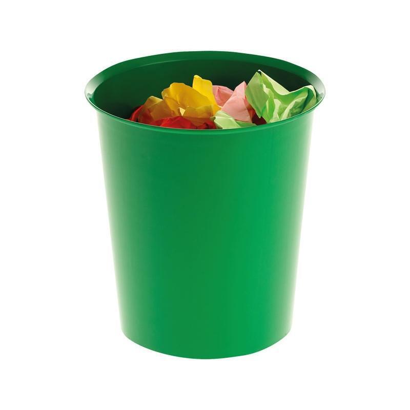 Faibo Papelera De Plástico En Polipropileno 310x280 Mm Cerrada 14 L Serie 305 Verde